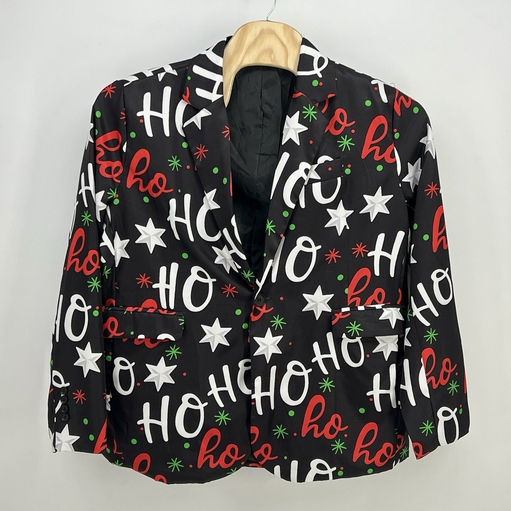 Holiday Jacket Men's Size XXL - Ultra Thin Novelty Fabric 100% Polyester Costume